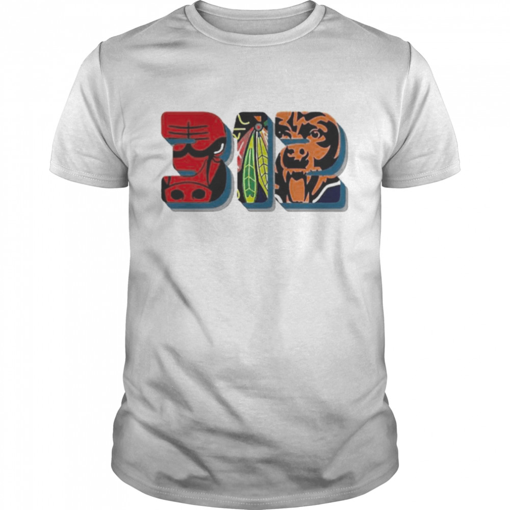 312 Area Code Chicago City Sports Shirt