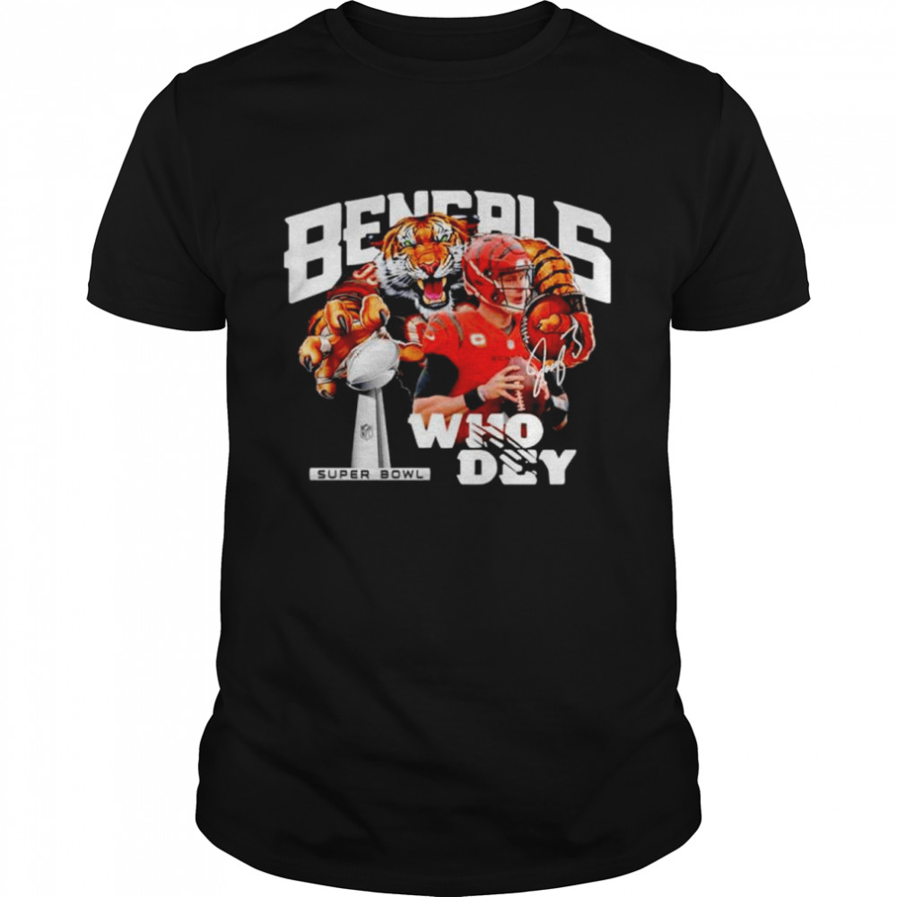 Bengals who dey Joe Burrow signature shirt