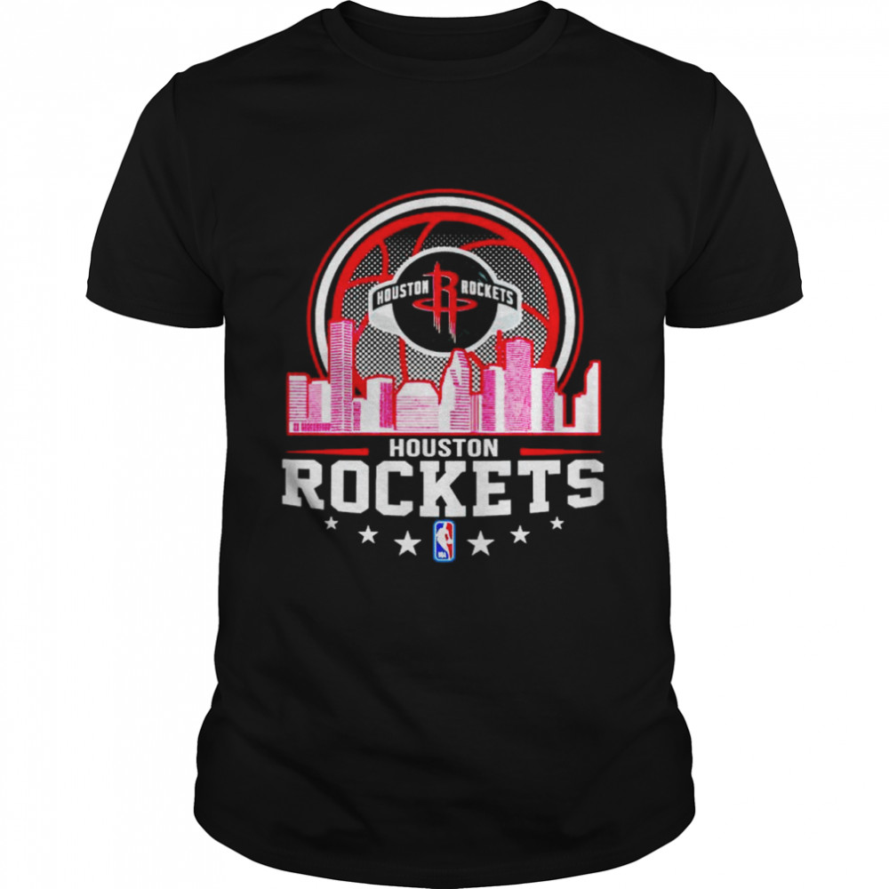 Houston Rockets NBA City Skyline shirt