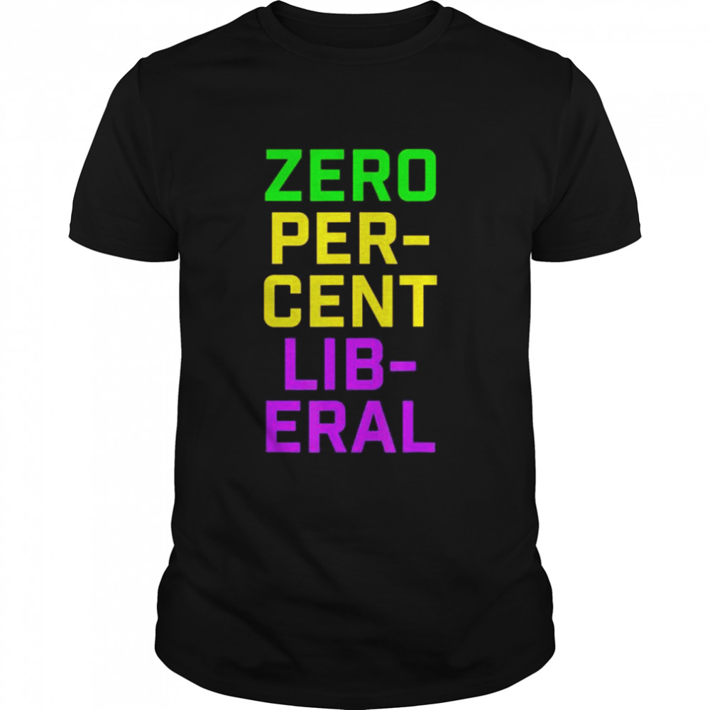 Mardi Gras Zero Percent Liberal Conservative Parade Beads T- Classic Men's T-shirt