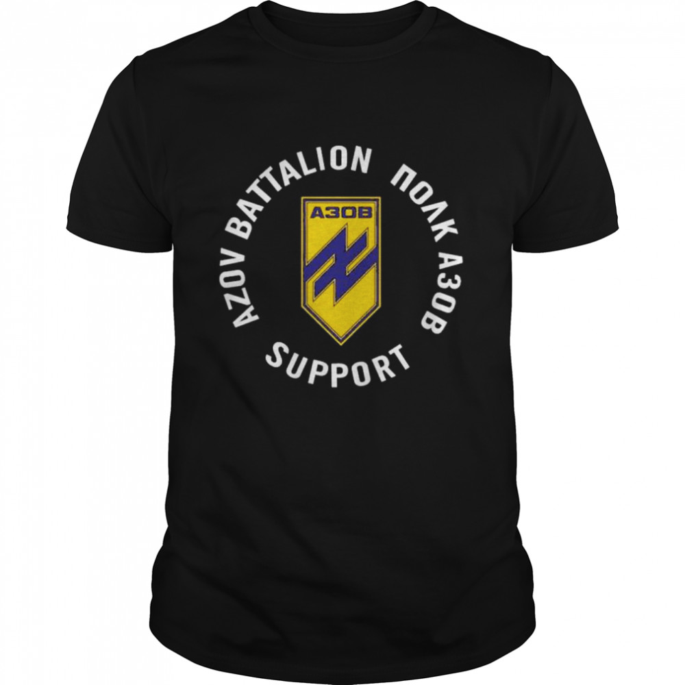 Revolt Noir Azov Battalion Merch Azov Battalion Noak A30b Support T-Shirt