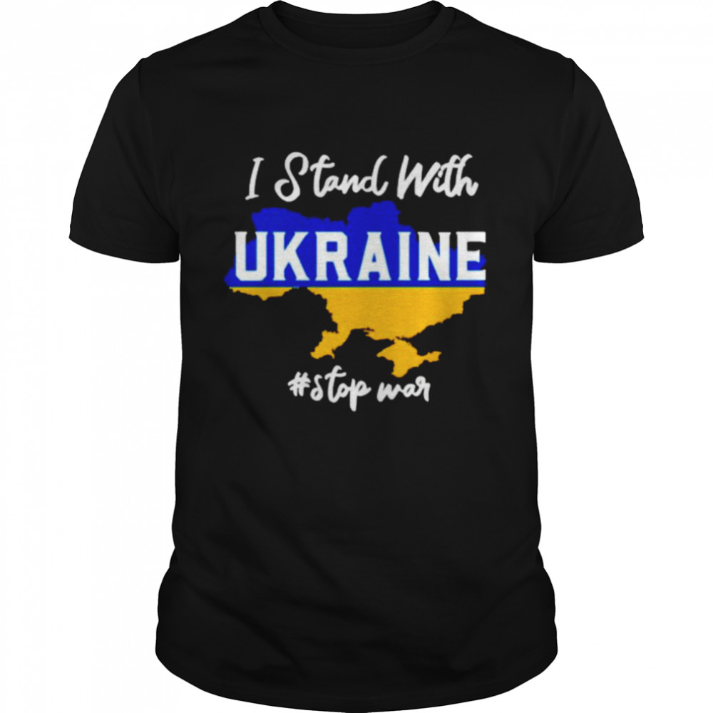 I stand with Ukraine stop war shirt Classic Men's T-shirt