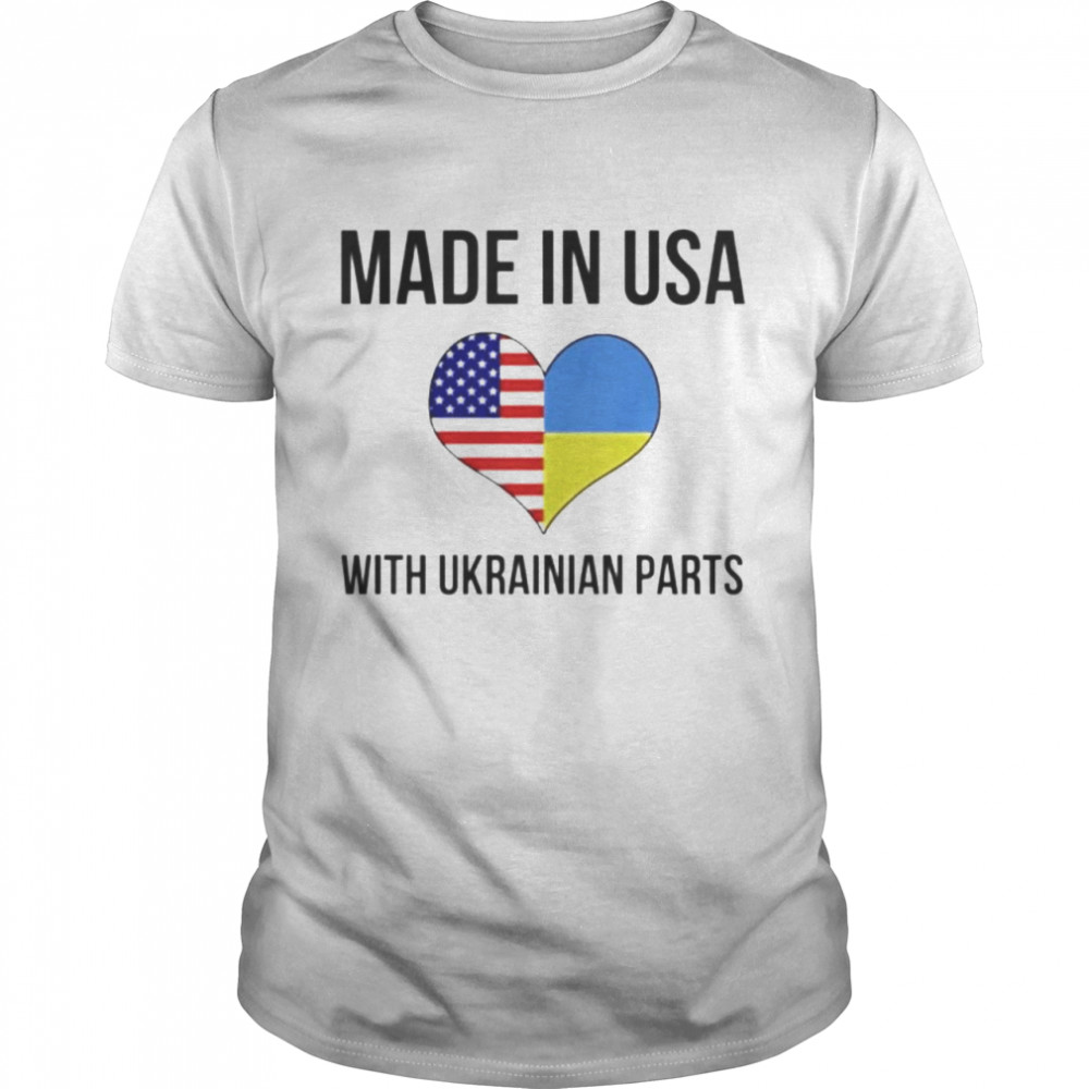Made in USA with Ukrainian parts shirt Classic Men's T-shirt