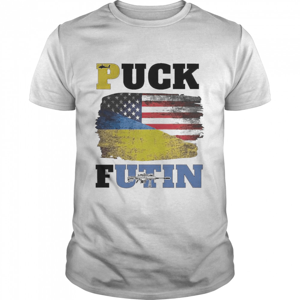Puck Futin Stop War I Stand With Ukraine  Classic Men's T-shirt