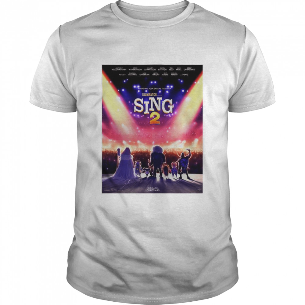 Sing 2 Cartoon Movie Poster  Classic Men's T-shirt