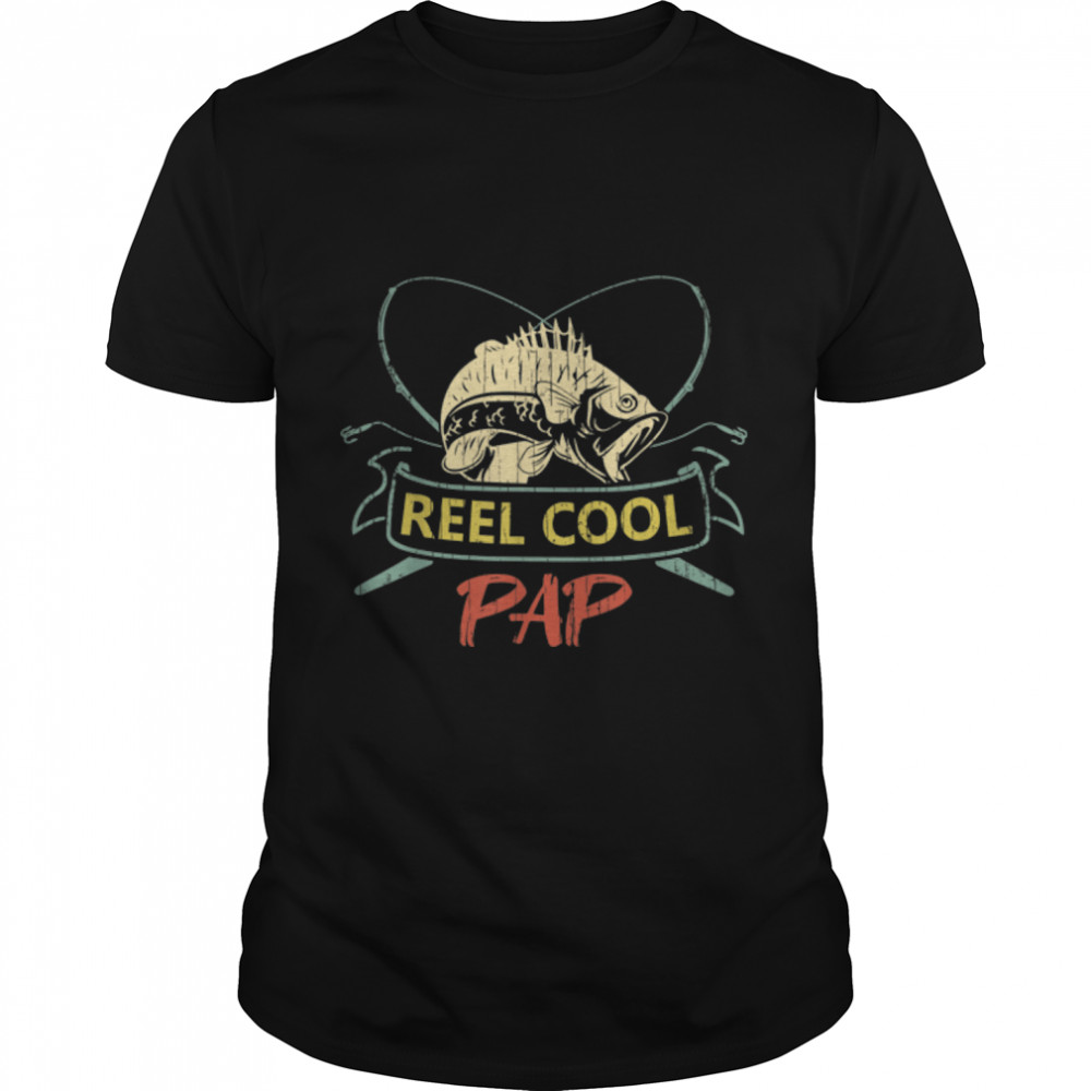 Mens Reel Cool Pap  For Fathers Day T- B09TPJF9LS Classic Men's T-shirt