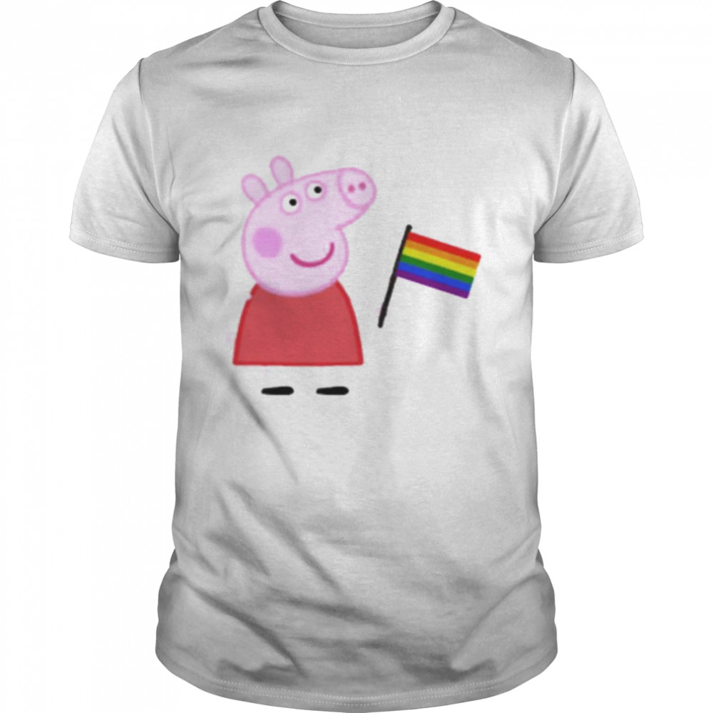 Peppa Pig gay flag shirt Classic Men's T-shirt