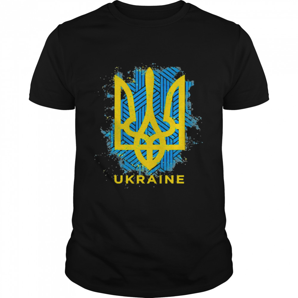 Ukraine Flag Symbol I Stand With Ukraine  Classic Men's T-shirt