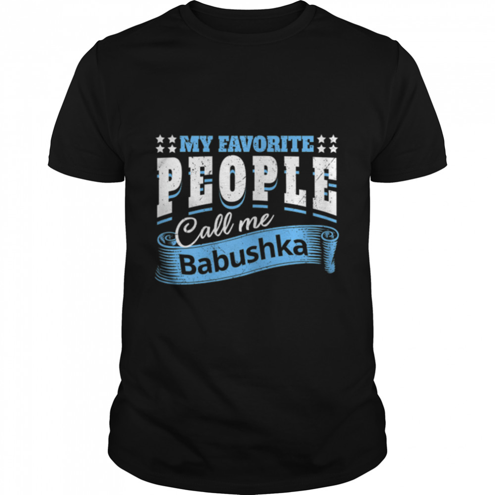 Womens Lovely Babushka Russian Grandma Funny Mothers Day Quotes T-Shirt B09TP3S4DF