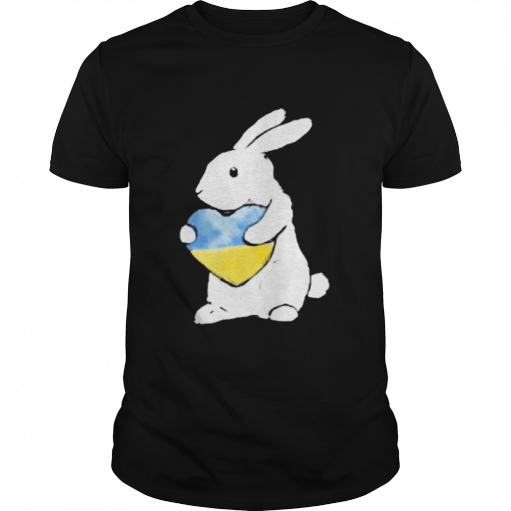 Bunny hug Ukraine heart shirt