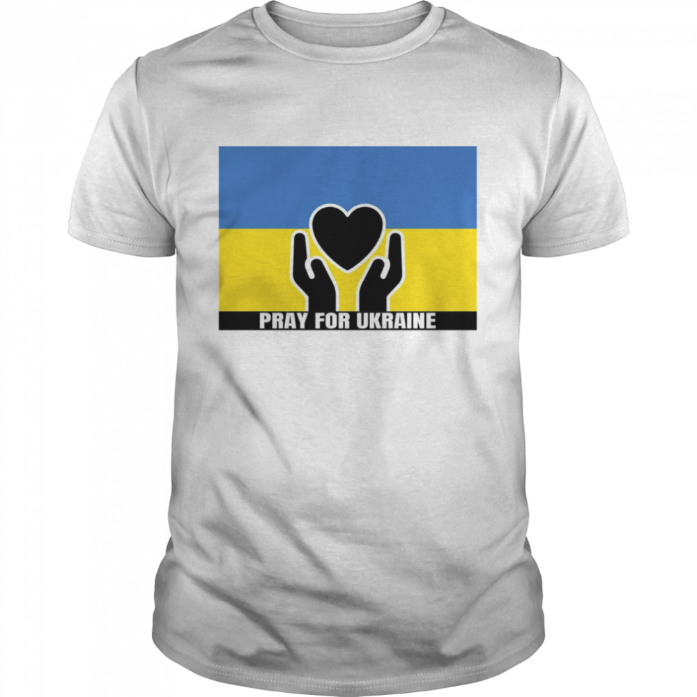 Pray For Ukraine Stop The War Yard Sign  Classic Men's T-shirt