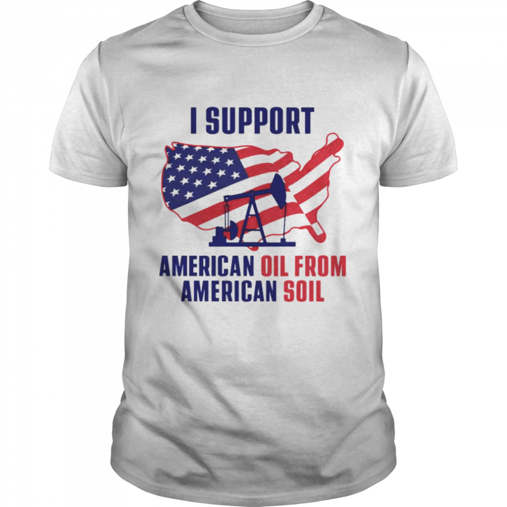 Nba Paint Lamarshmello Ball I Support American Oil From American Soil Usa Flag T- Classic Men's T-shirt
