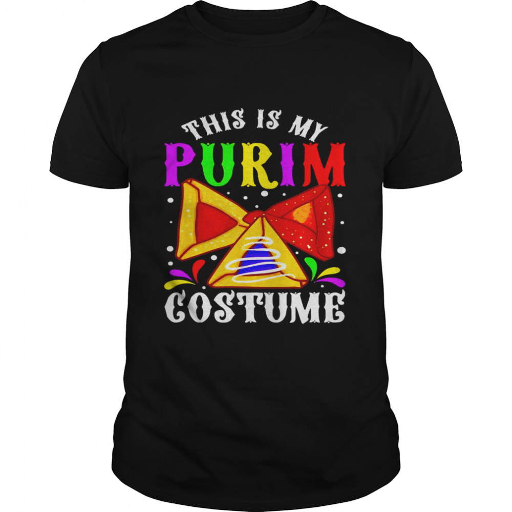 This Is My Purim Costume Haman Pocket Pastries Colorful Fun Shirt