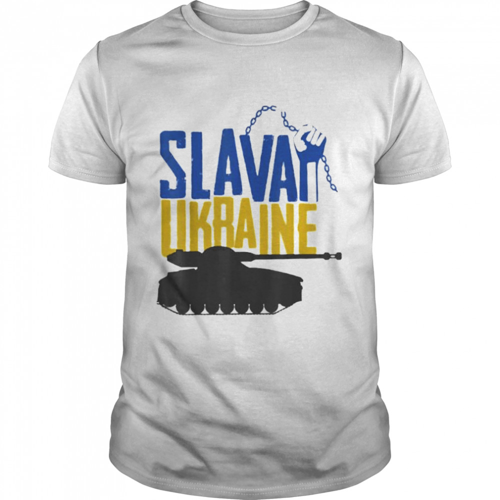 Ukrainian Flag Stop War Slavai In Ukraine Peace Ukraine shirt Classic Men's T-shirt