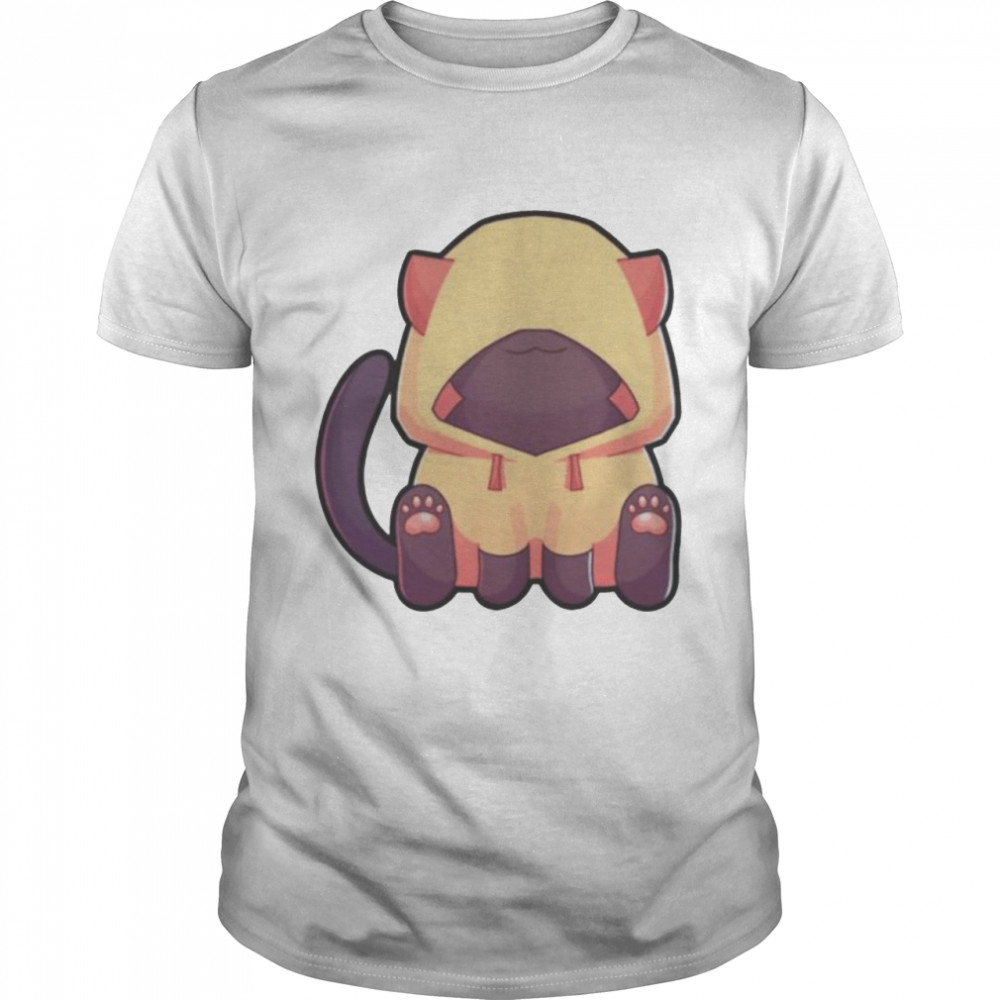 Wolfy the witch sitting cat shirt