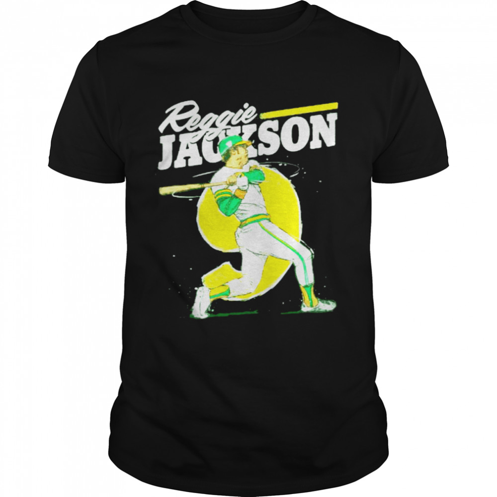 Oakland Throwback Reggie Jackson signature shirt Classic Men's T-shirt