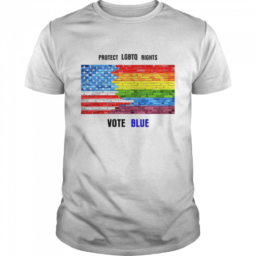 Protect LGBTQ rights vote blue shirt