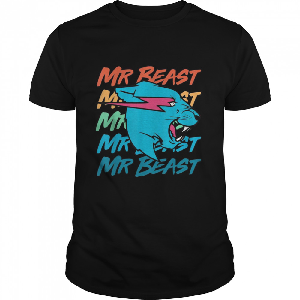Beast Vintage Colors Girls Boys Shirt