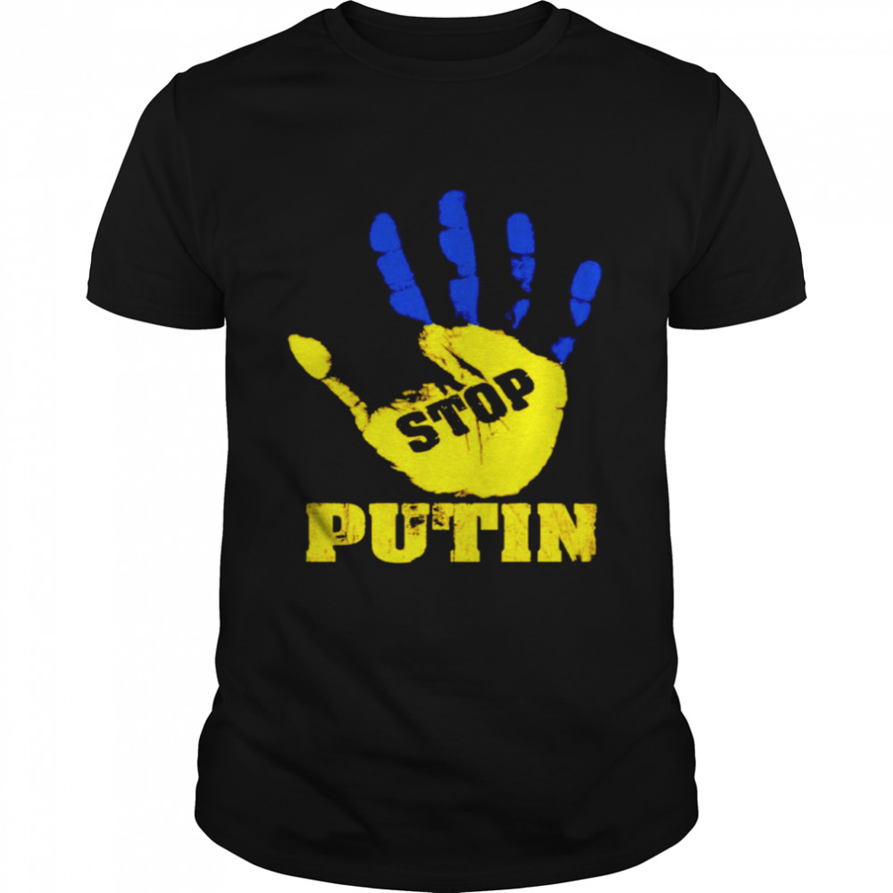 Hand Stop Putin Ukraine shirt Classic Men's T-shirt