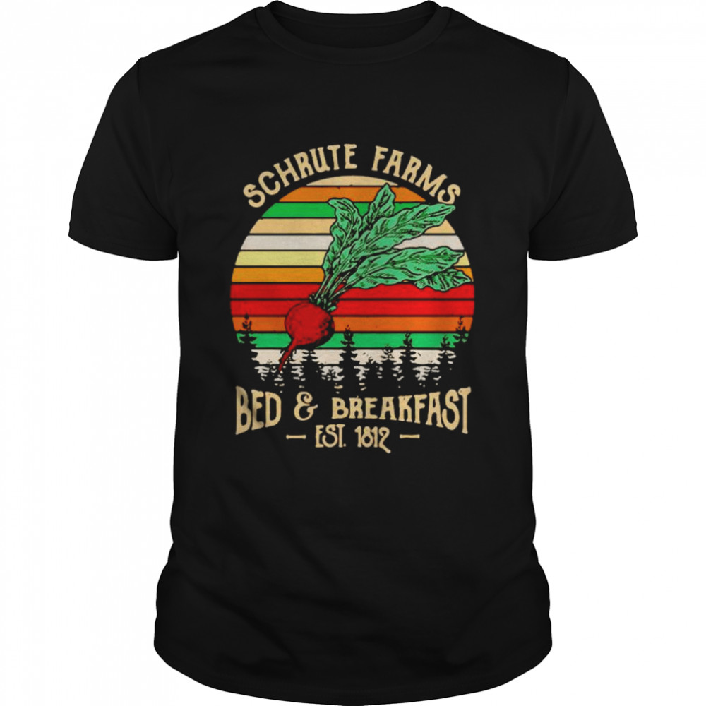 Schrute farms bed and breast est 1812 vintage shirt Classic Men's T-shirt