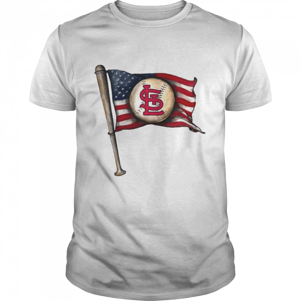 St. Louis Cardinals baseball American flag shirt Classic Men's T-shirt