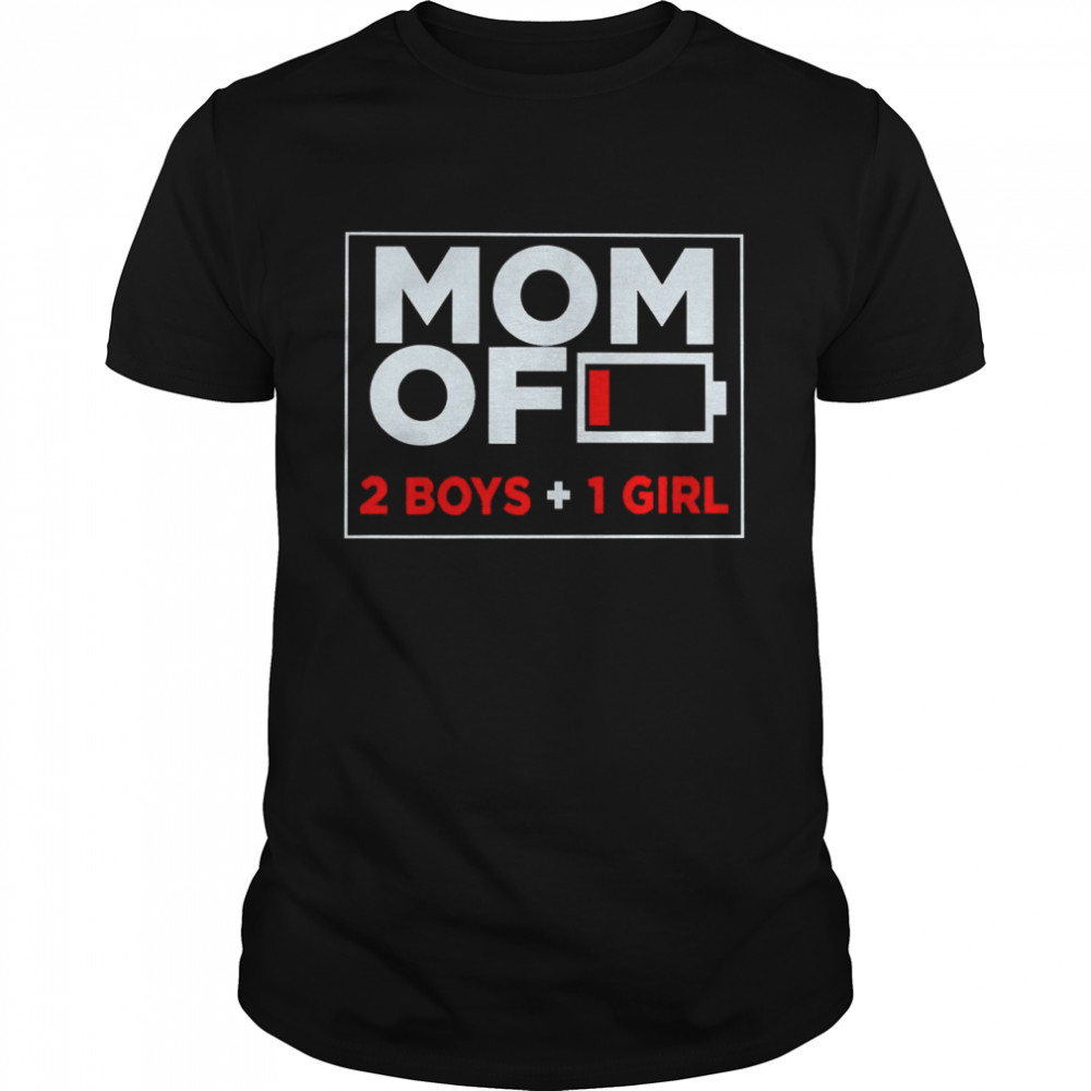 Family Lover Mom Of 2 Boys 1 Girl  Classic Men's T-shirt