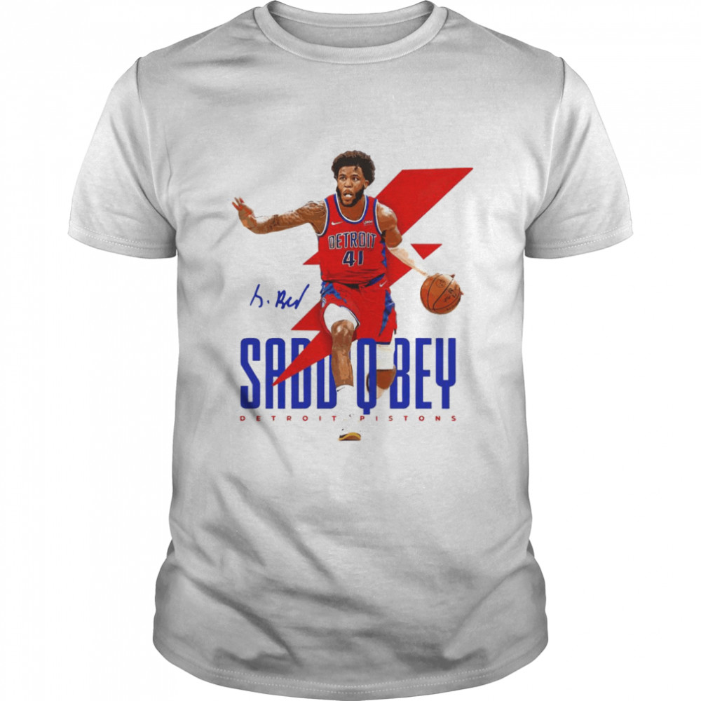 Detroit Pistons Saddiq Bey signature shirt Classic Men's T-shirt