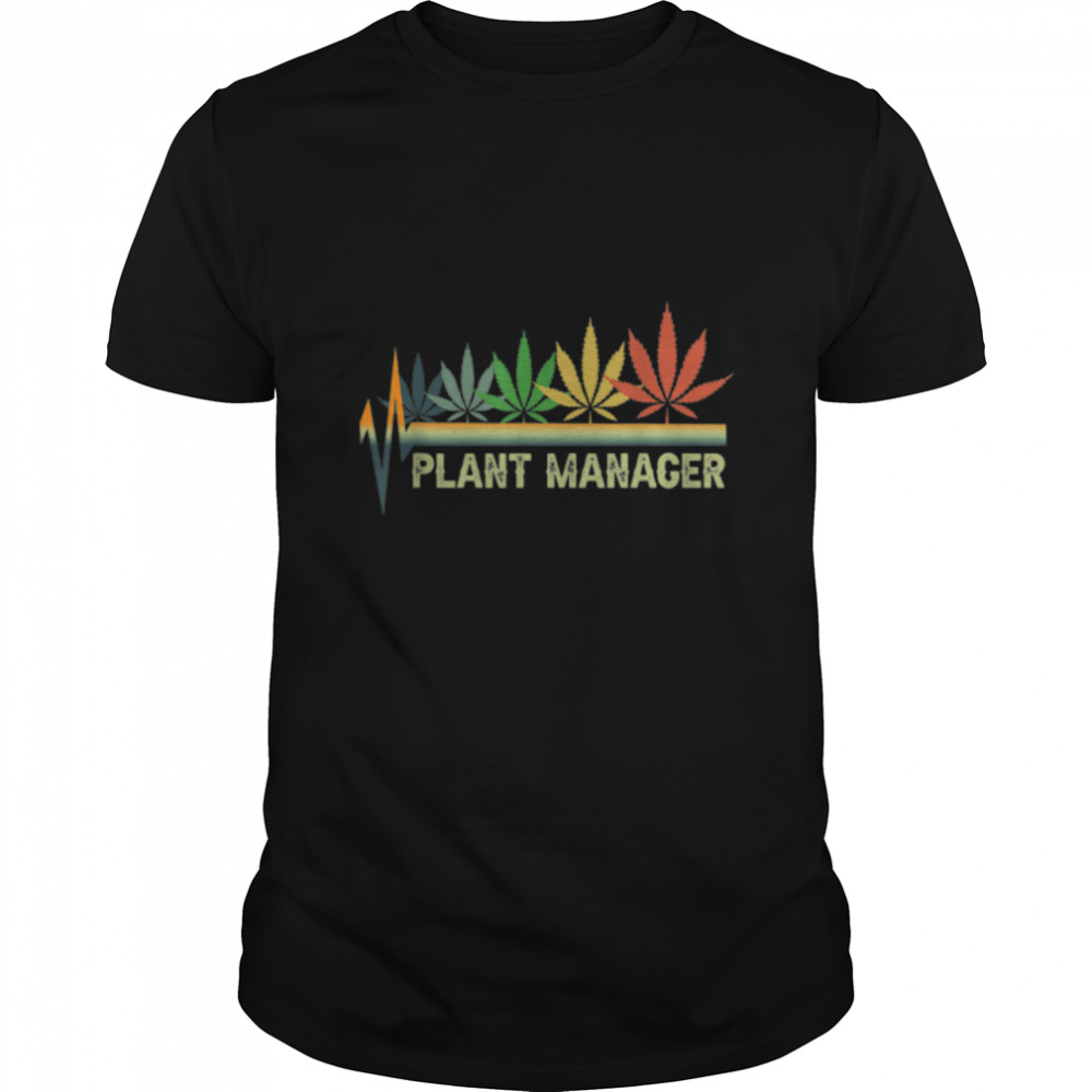 Cannabis Marijuana Weed Funny Plant Manager Smoke Stoner 420 T-Shirt B09W8W1JSJ