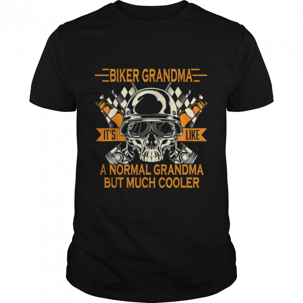 Retro Biker Grandma Motorcycle Mother's Day Gift for Biker T- B09W8XTYCW Classic Men's T-shirt