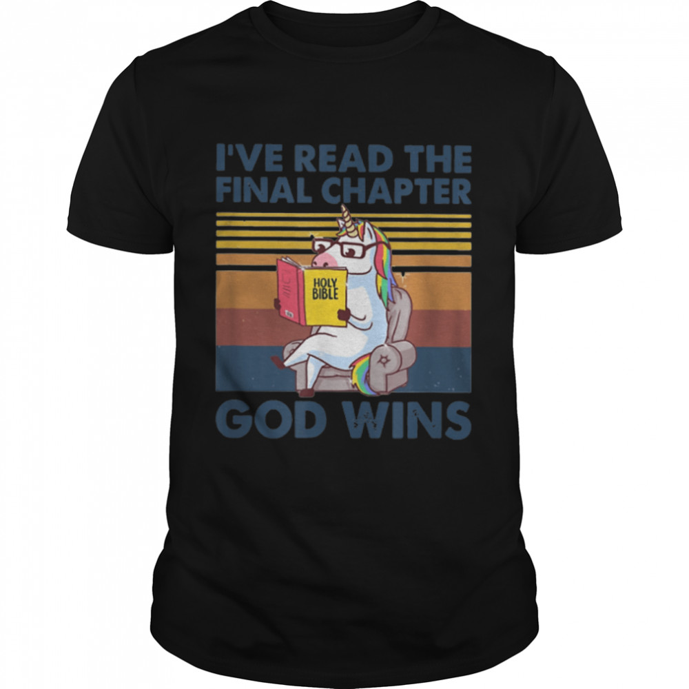 Unicorn I've Read The Final Chapter Funny T- B09W8VYX1X Classic Men's T-shirt