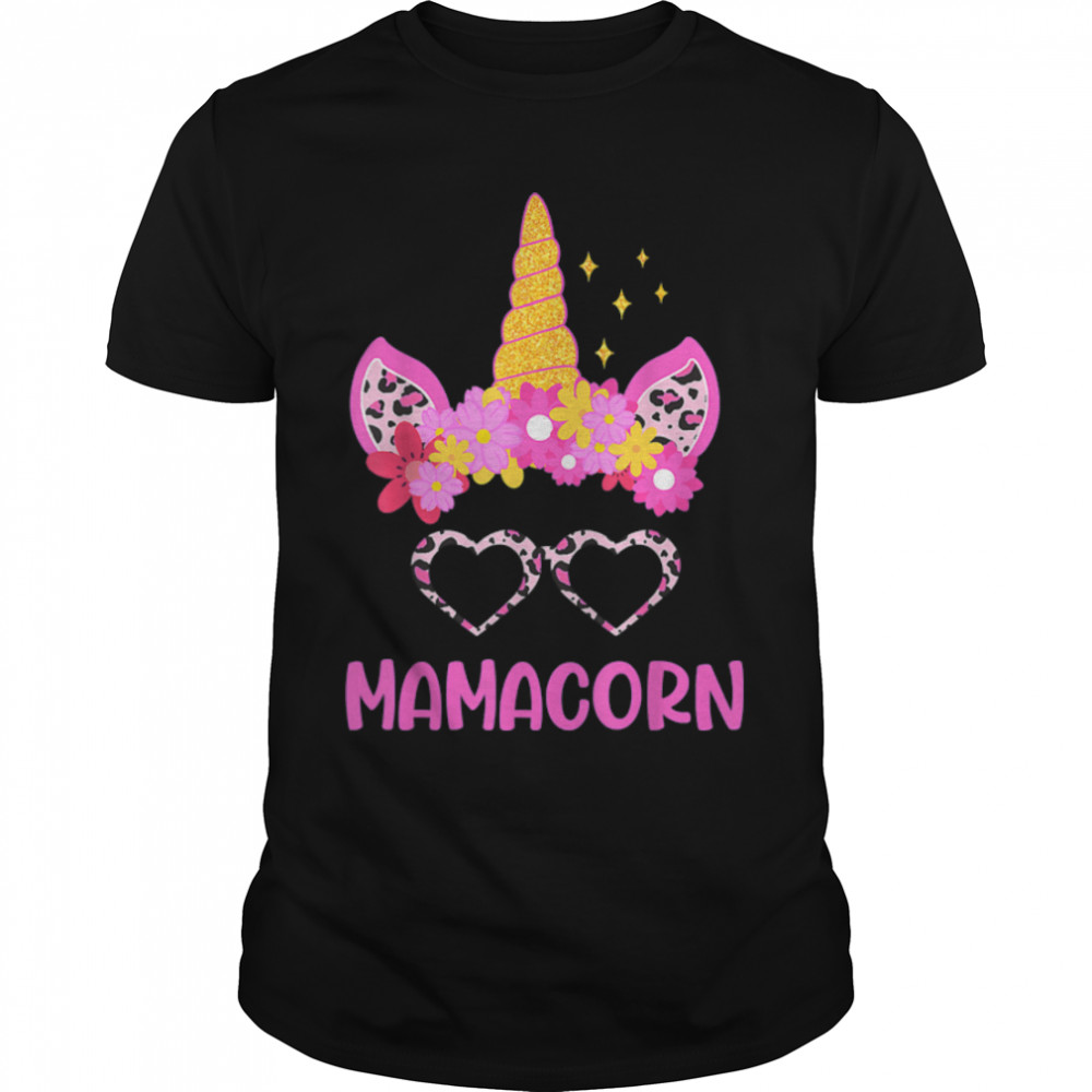 Womens Funny Costume Unicorn Mom Mother's Day Mamacorn T- B09W8WTM31 Classic Men's T-shirt