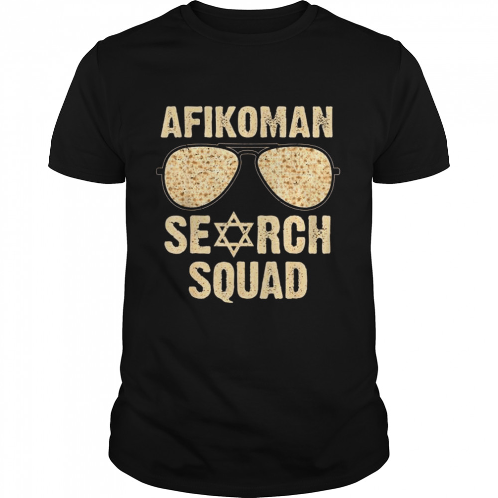 Afikoman search squad passover seder sunglasses shirt