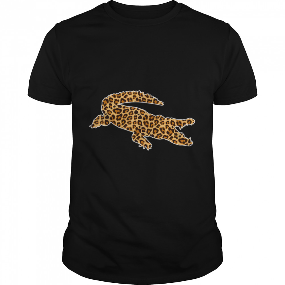 Alligator Lover Pet Animal Print Leopard Girls Women T-Shirt B09W94JLJK