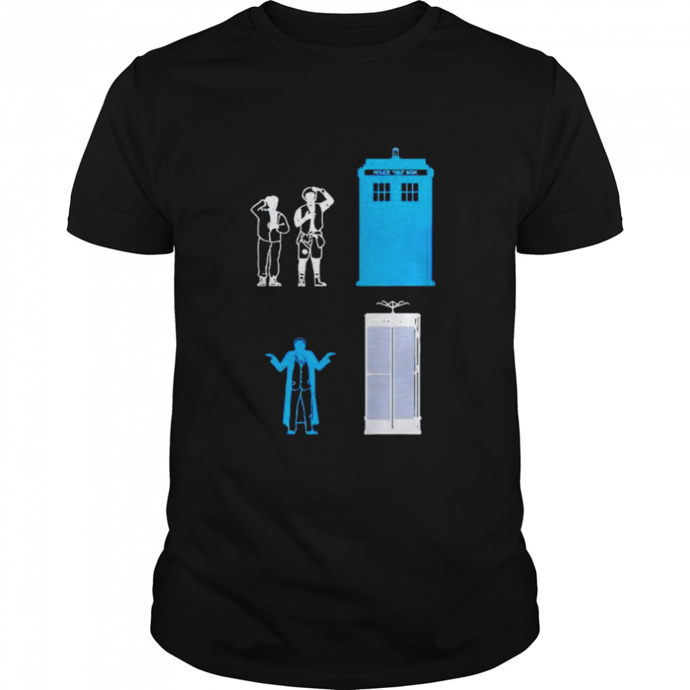Doctor Who bill and ted not my time machine shirt Classic Men's T-shirt