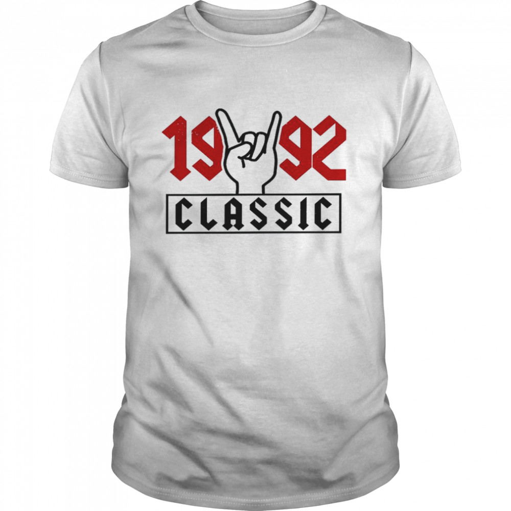 30th Birthday Vintage 1992 Classic Rock & Roll Shirt