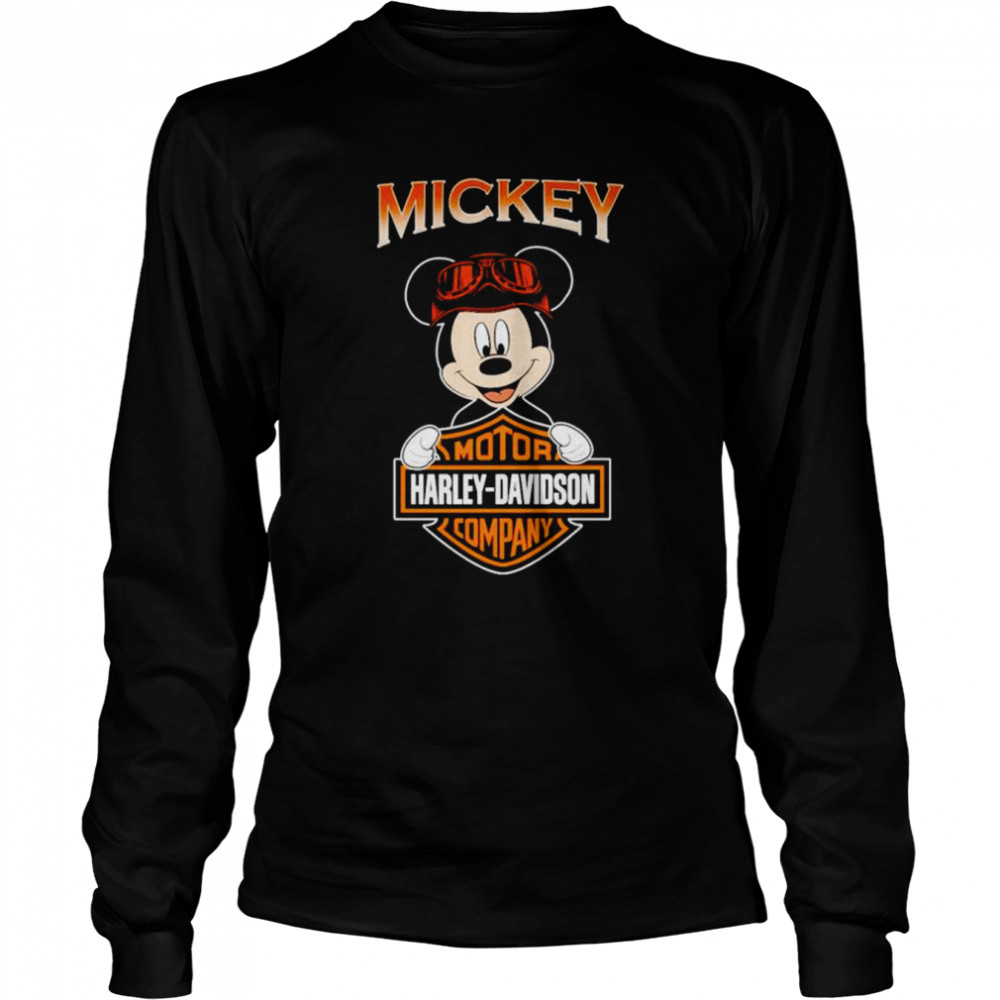 Mickey Motor Company Harley-Davidson shirt Long Sleeved T-shirt