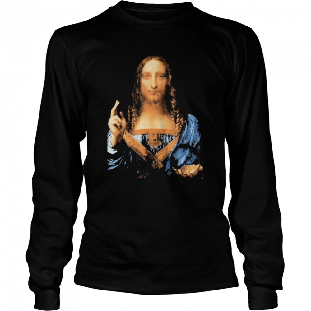 Salvator Mundi by Leonardo da Vinci  Long Sleeved T-shirt