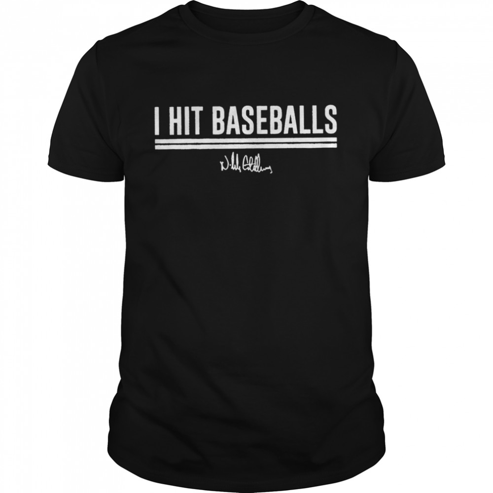 Nick Castellanos I hit Baseballs signature shirt