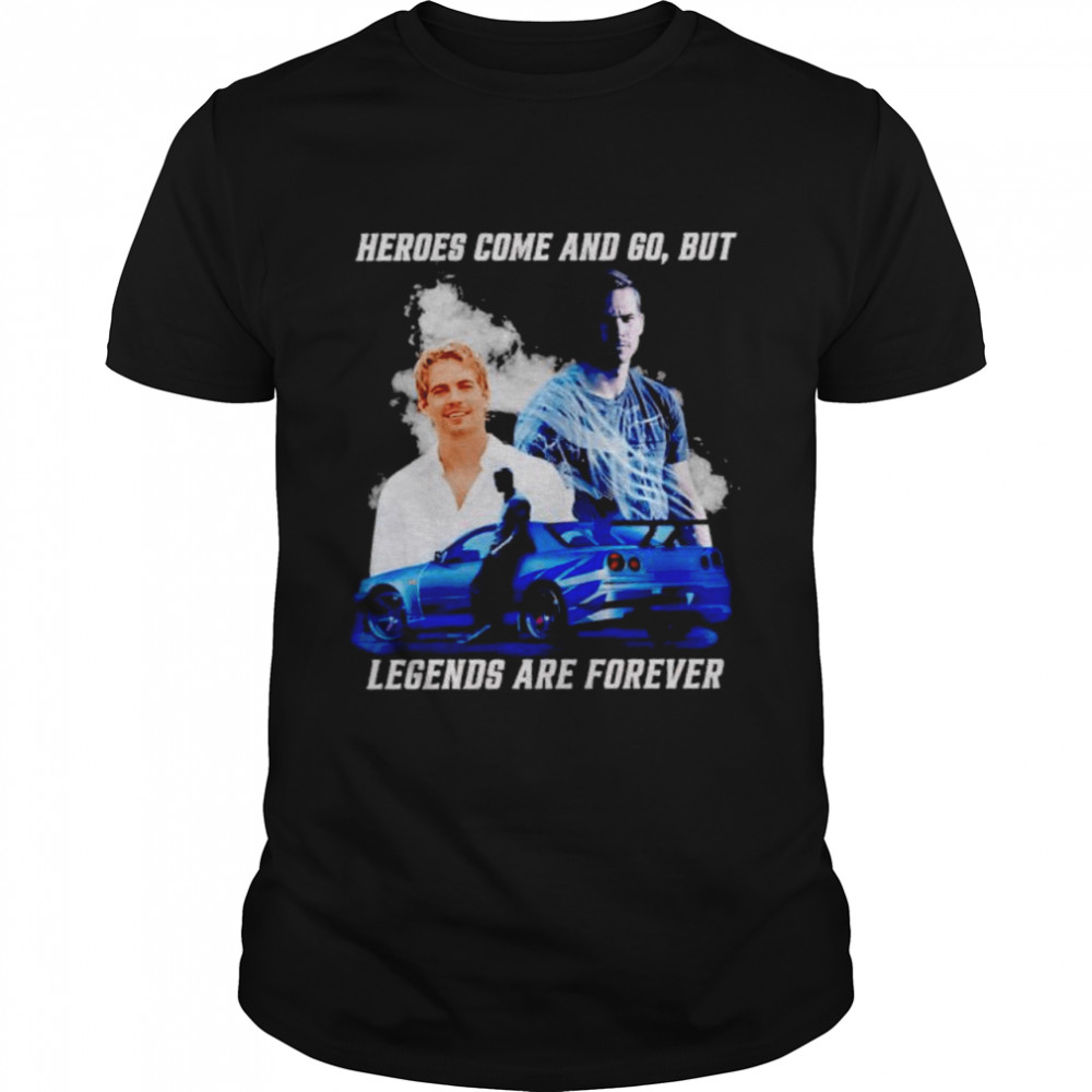 Paul Walker heroes come and go but legends are forever signature shirt Classic Men's T-shirt