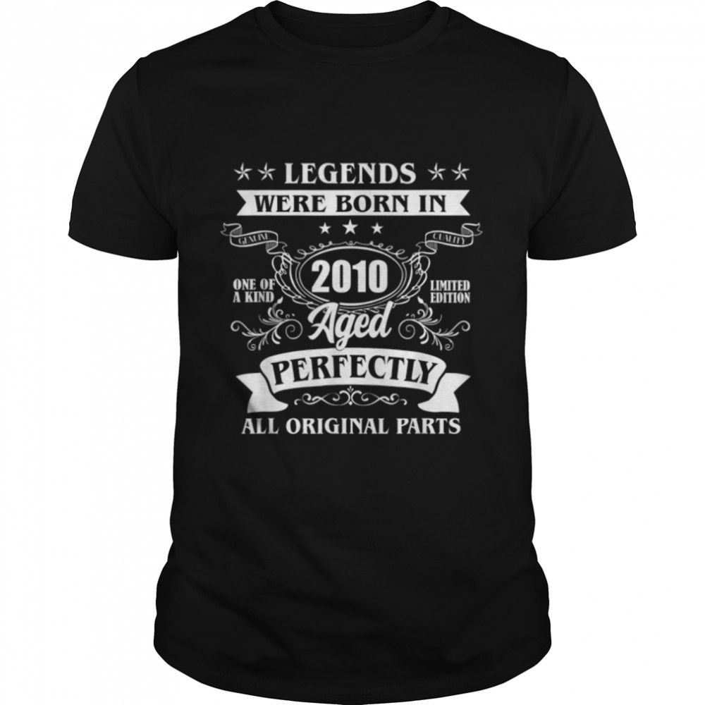 12th Birthday Tee Vintage Legends Born In 2010 12 Years Old T- B09WN2DV1S Classic Men's T-shirt