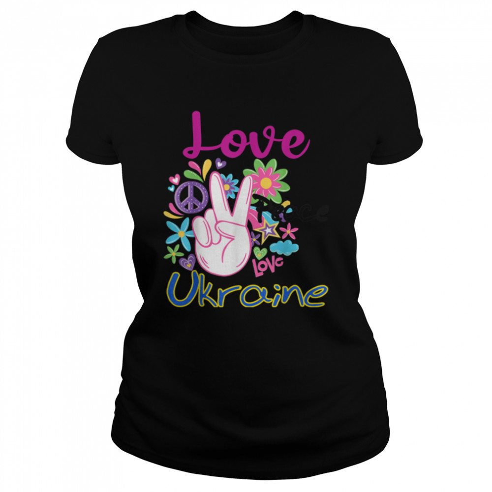 Ukraine Help - Love Peace Ukraine Freedom Slava Ukraini T- B09WZKXDJ1 Classic Women's T-shirt