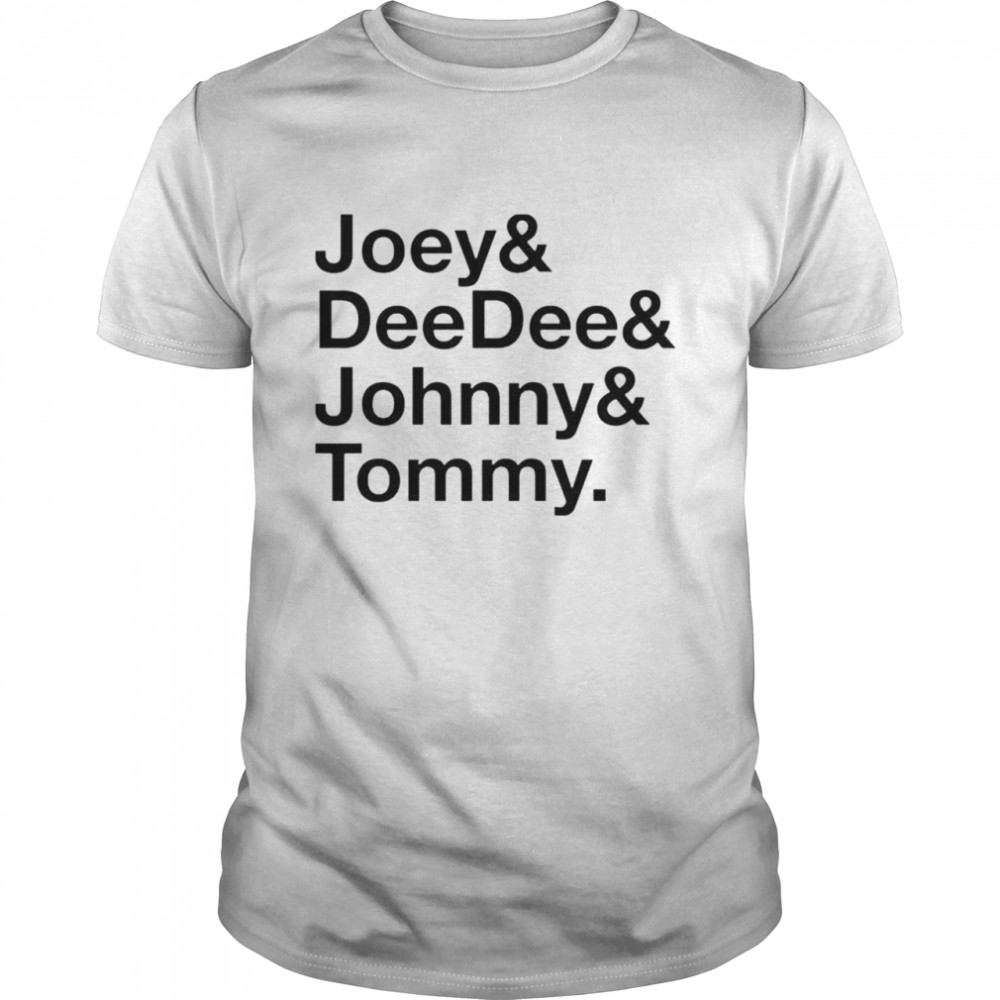 Joey and Dee Dee and Johnny and Tommy shirt Classic Men's T-shirt