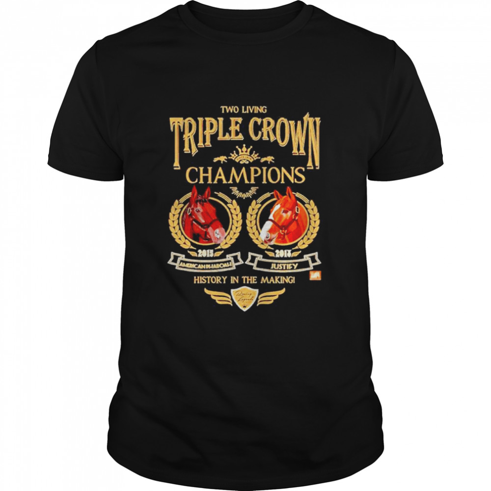 Two Living Triple Crown Champions  Classic Men's T-shirt