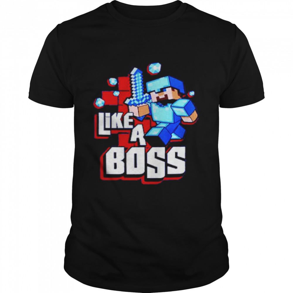 Minecraft Like A Boss  Classic Men's T-shirt