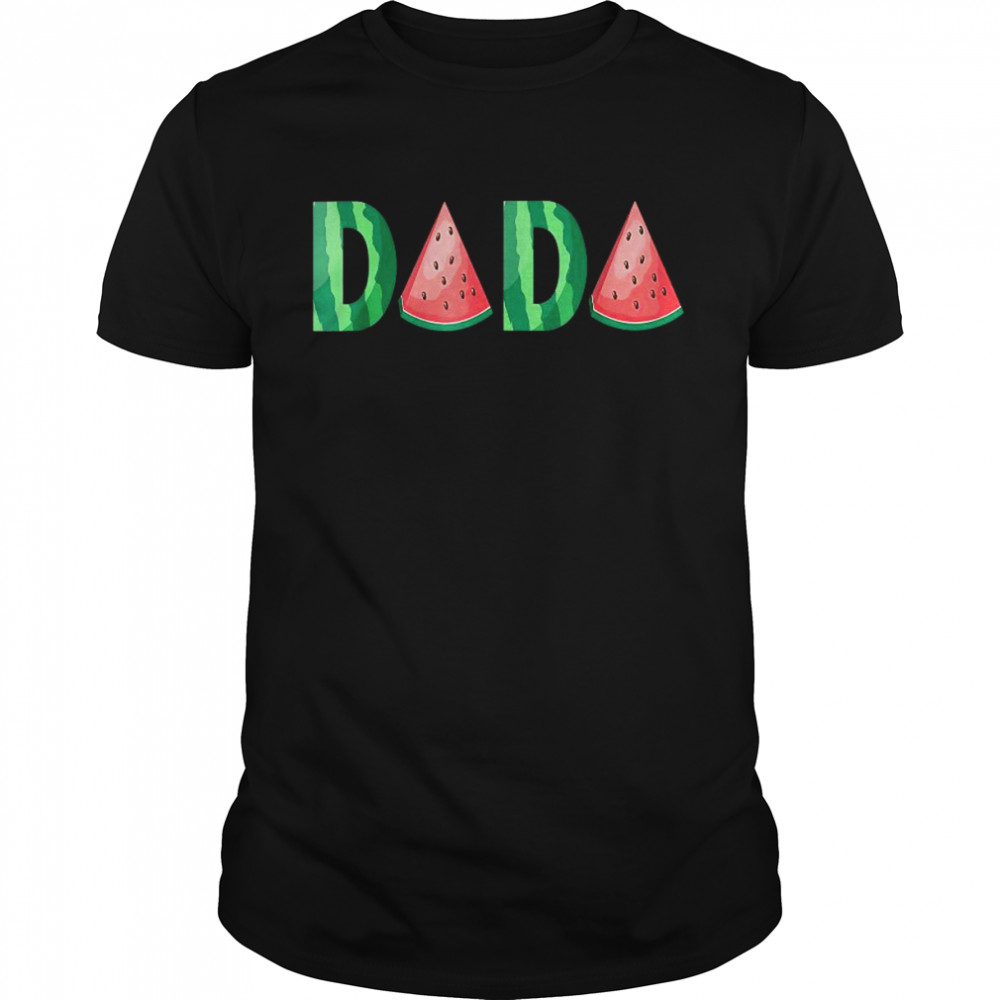 Dada Watermelon Summer Fruit Great Father’s Day  Classic Men's T-shirt