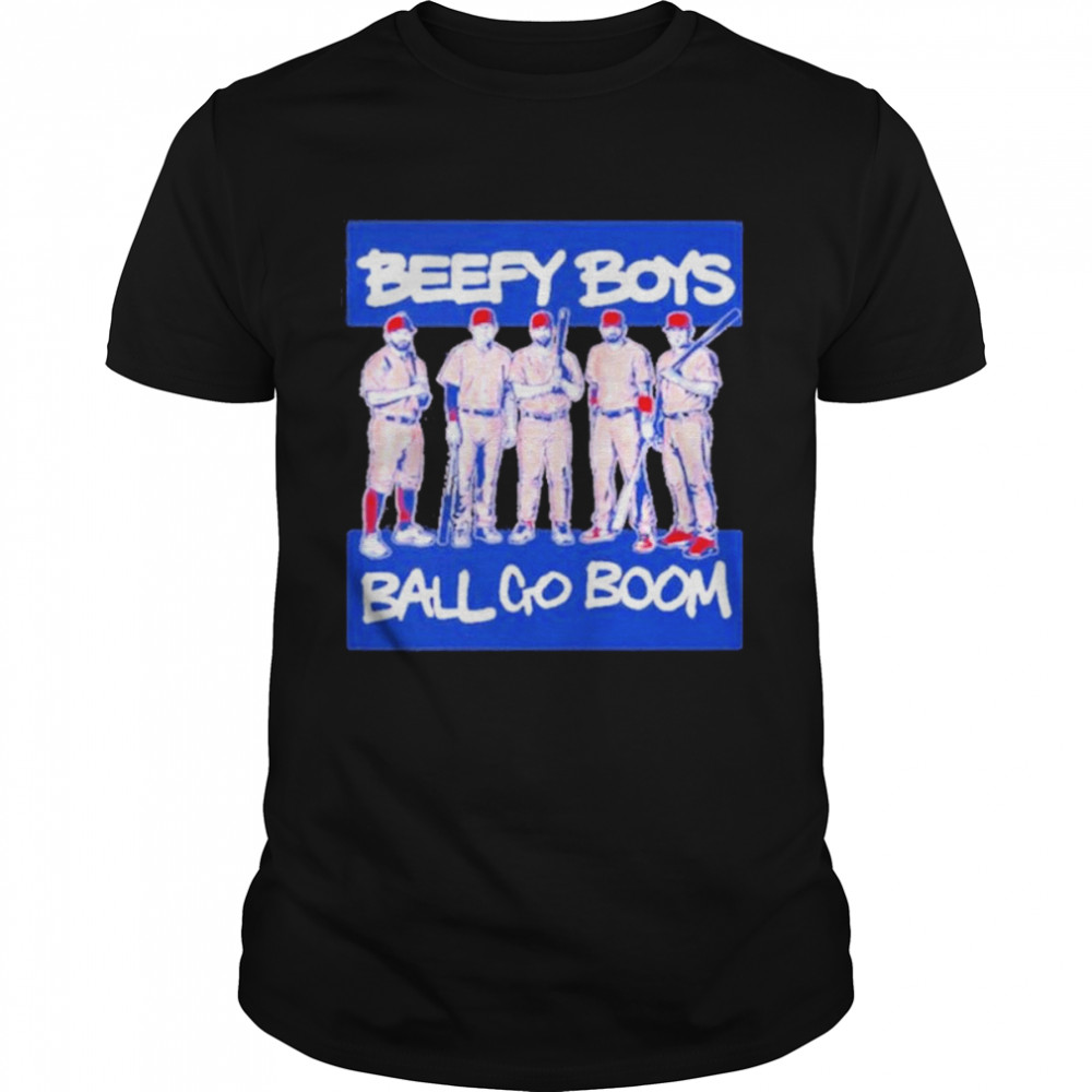 Philadelphia Phillies Beefy Boys Ball Go Boom  Classic Men's T-shirt