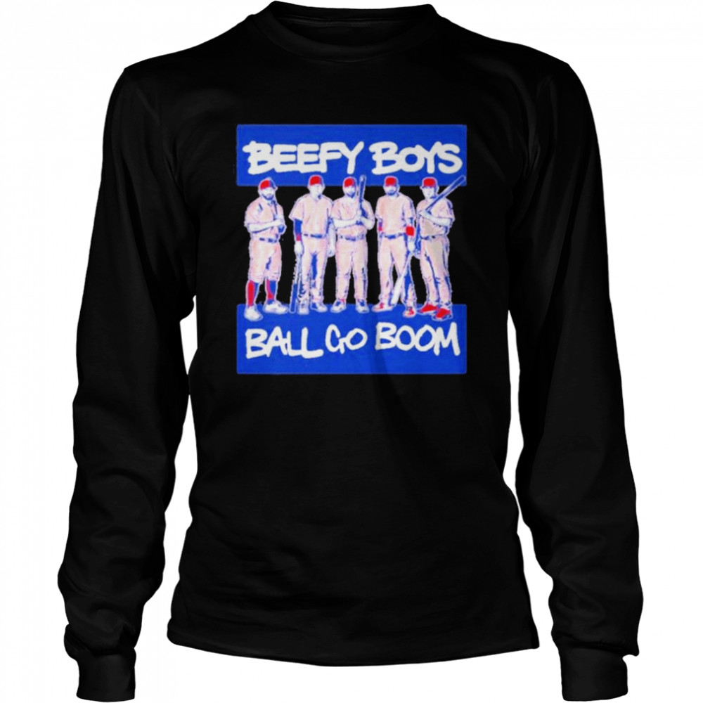 Philadelphia Phillies Beefy Boys Ball Go Boom Long Sleeved T-shirt
