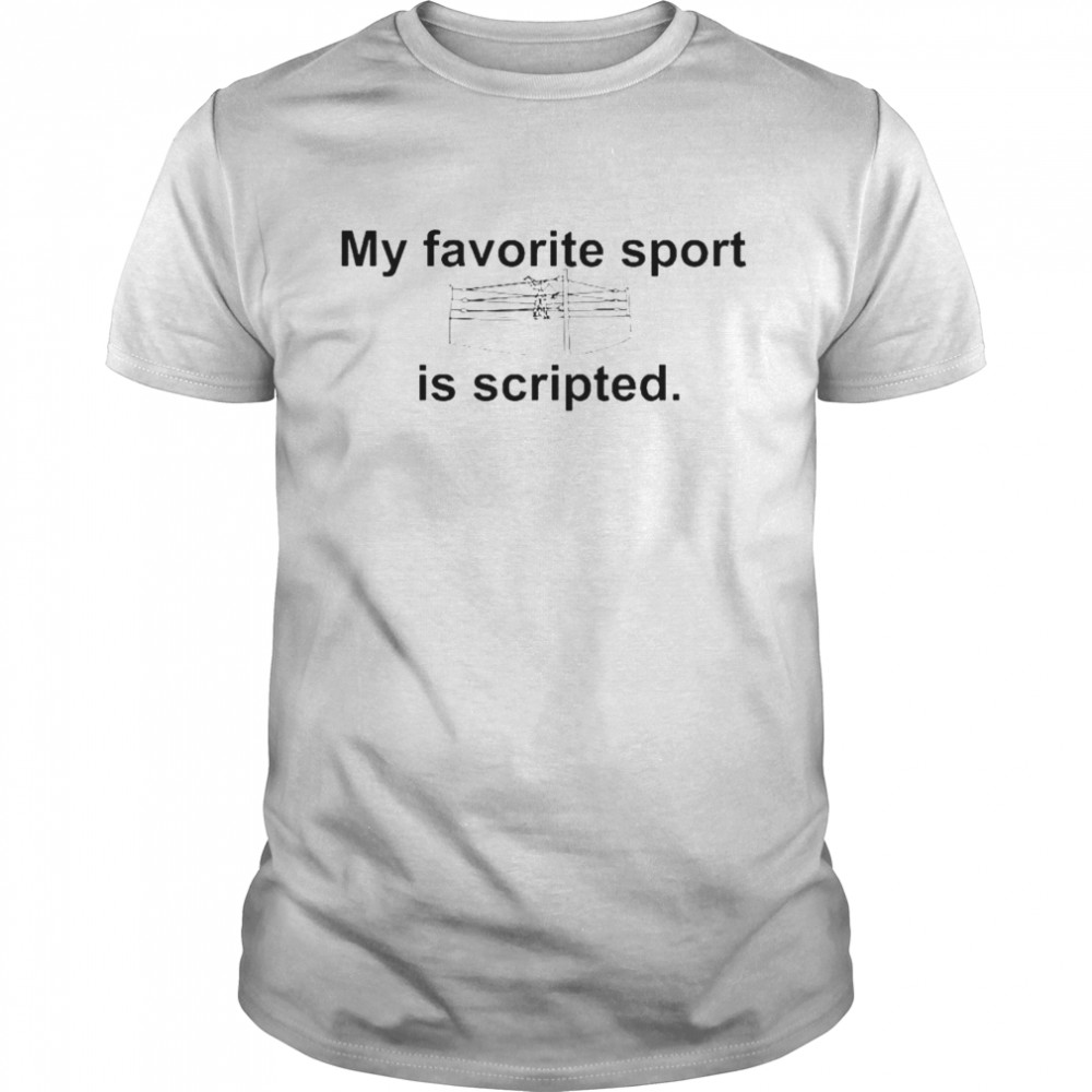My Favorite Sport Is Scripted T- Classic Men's T-shirt