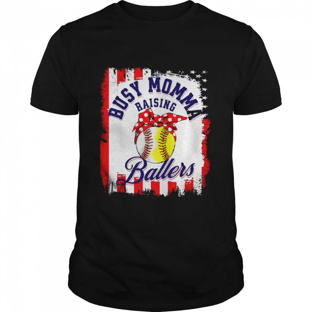 Momma is the best raising ballers mom mothers day sports shirt