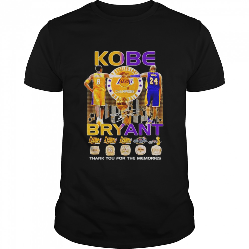 Kobe Bryant thank you for the memories signature T-shirt Classic Men's T-shirt